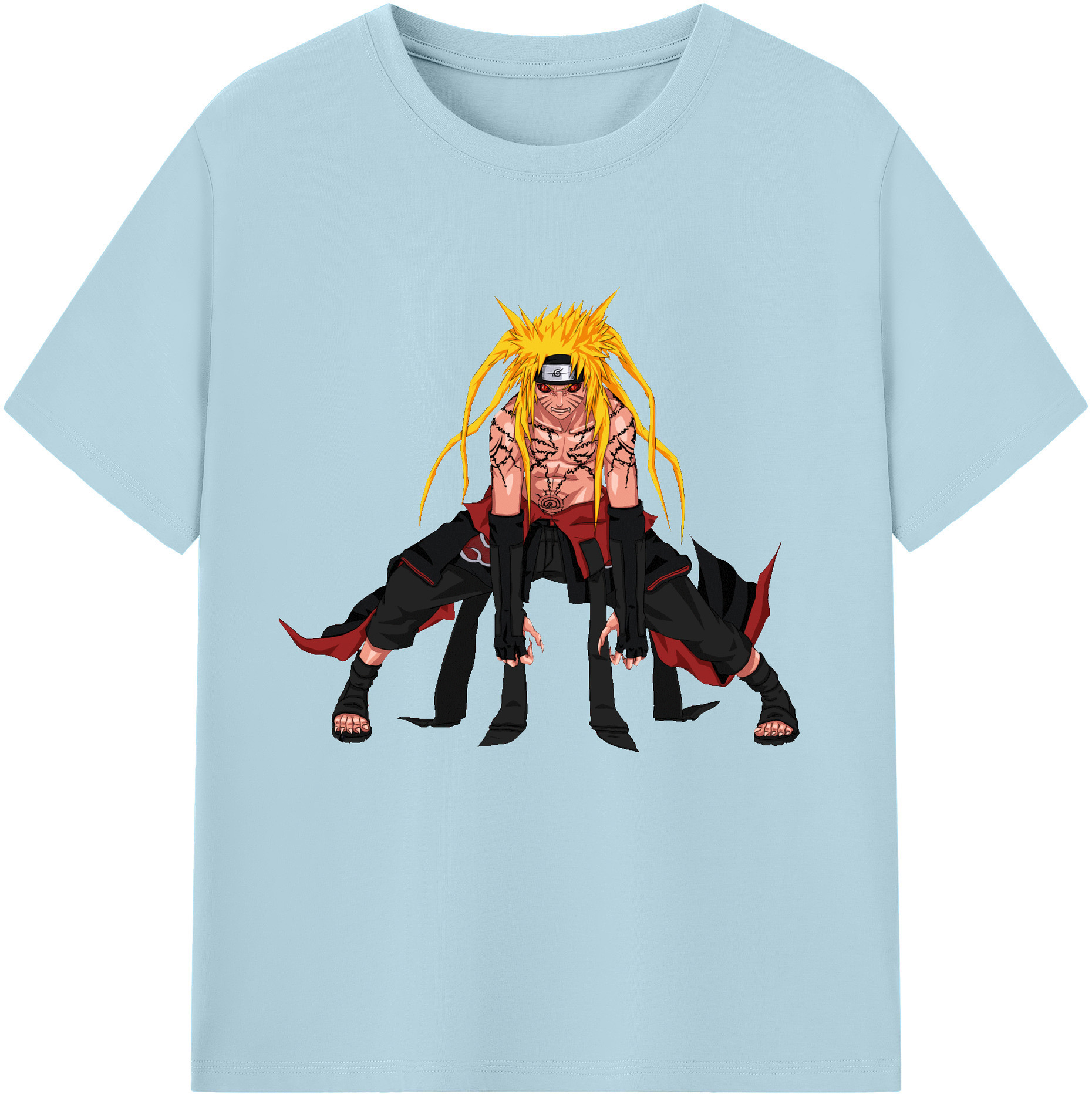 （画像用） NARUTO -ナルト- うずまき ナルト Uzumaki Naruto 綿100％半袖Tシャツ（フロントプリント）